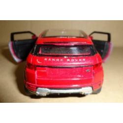 NIEUW 1:32 Range Rover Evaque modelauto in de Kleur Rood