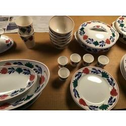 Servies boerenbont