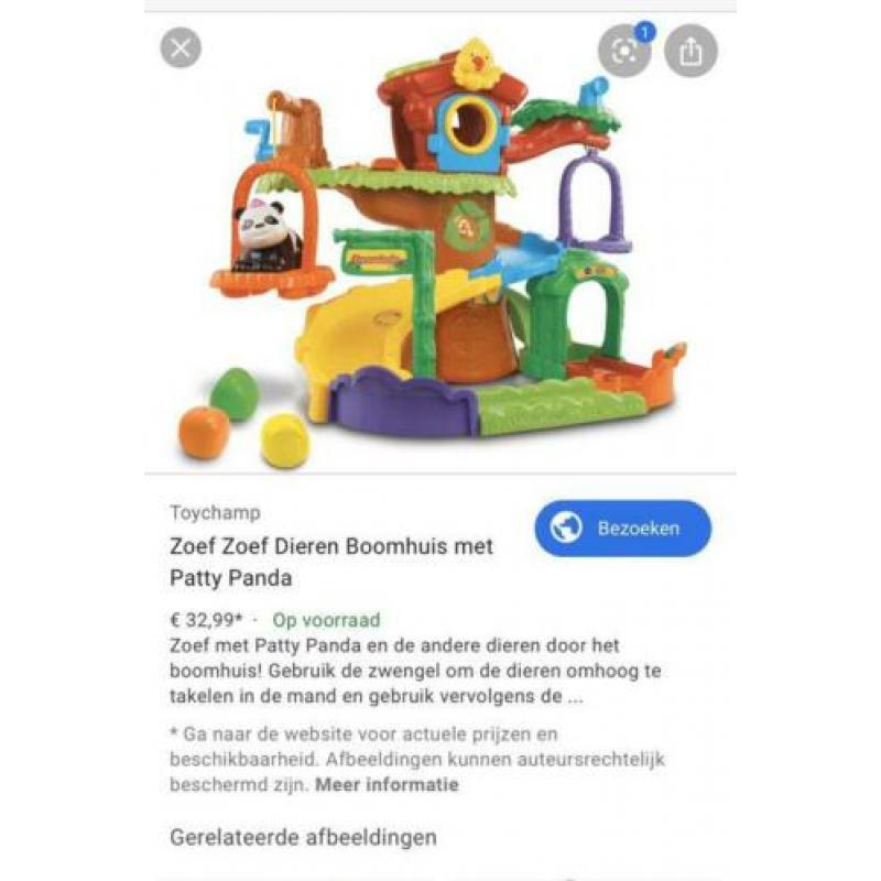 V tech zoef zoef, boerderij, boomhuis en extra dieren