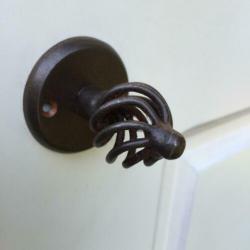 Draai draaiknop wc-deur, zoals antieke montage toilet, toile