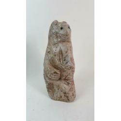 Stenen beeld, Beer, Grizzlybeer, beeldhouwerk 27 cm. 2A14