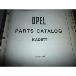 Opel Kadett A onderdelenboek Engels nr 407