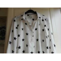 Nieuwe mooie blouse met sterren van Miss Etam mt M
