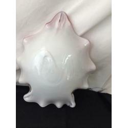 Murano bonbon schaaltje veelkleurig met goud en zilver