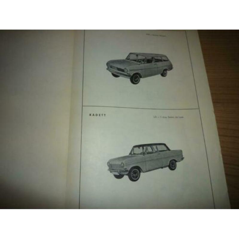 Opel Kadett A onderdelenboek Engels nr 407