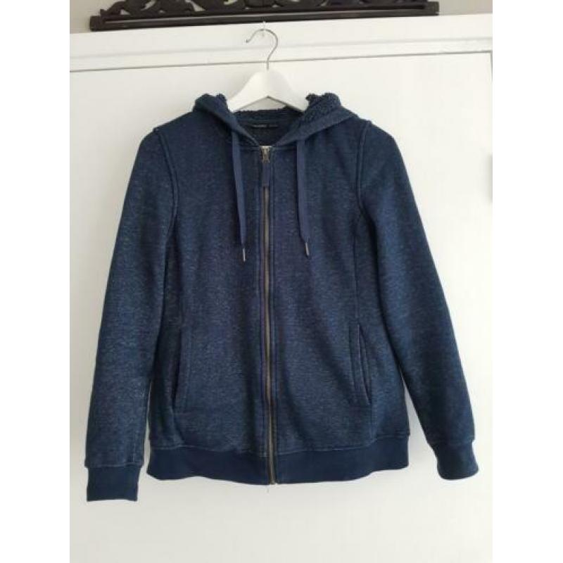Lekkere gevoerde hoody met teddy stof in blauw van esmara
