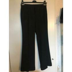 VANILIA ELEMENTS grijze broek met streepje maat 36