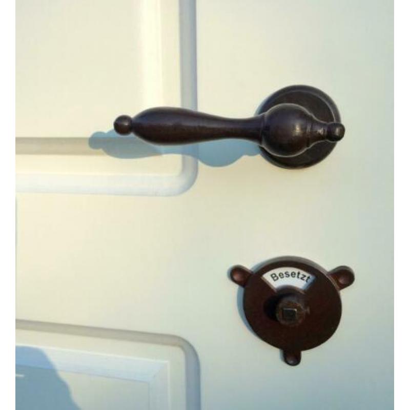 Draai draaiknop wc-deur, zoals antieke montage toilet, toile