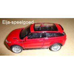 NIEUW 1:32 Range Rover Evaque modelauto in de Kleur Rood