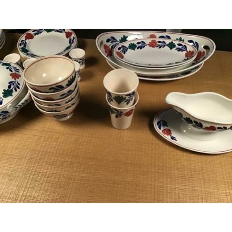 Servies boerenbont