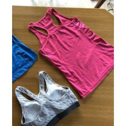 Nike dames sportkleding fitness (legging, bh, shirt)