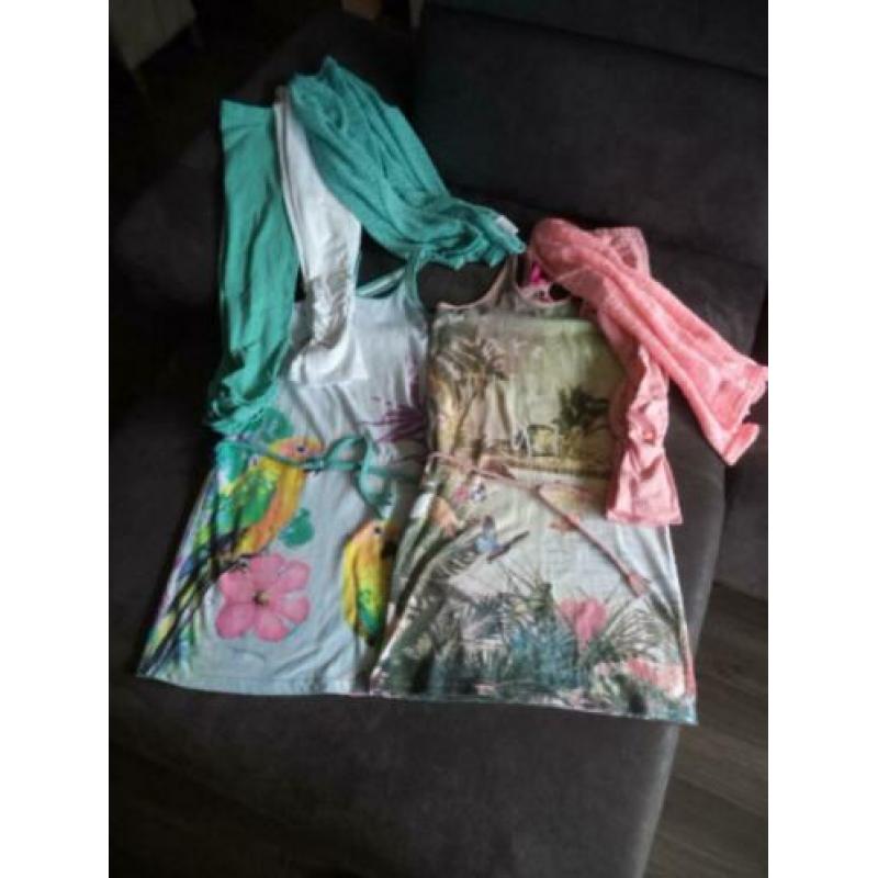 Setjes jurkje/legging/vestje maat 152