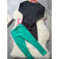Maat 110 NIEUWE Meisjes Jurk met Legging set BIRDS By D-RAK