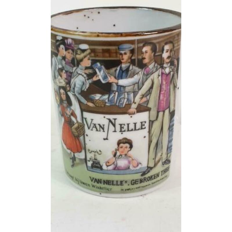 Vintage mok, kopje Van Nelle Gebroken Thee. 4C6