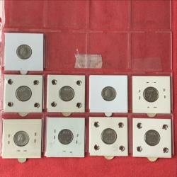 Complete Serie 2 Juliana Kwartjes ‘50 t/m ‘80 incl 2x ‘69V+H
