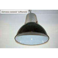 Zwarte emaille industriele lamp / fabriekslamp H38 D35