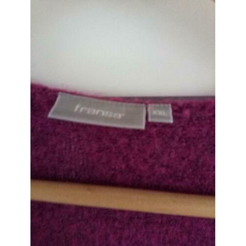 fuchsia roze vest van Fransa maat xxl