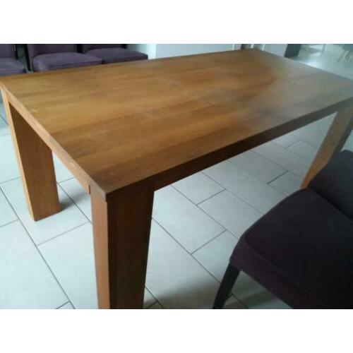 Eettafel blank eiken 180 bij 90cm