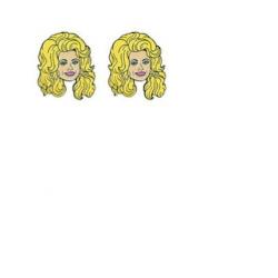 Leuke DOLLY PARTON Oorbellen.
