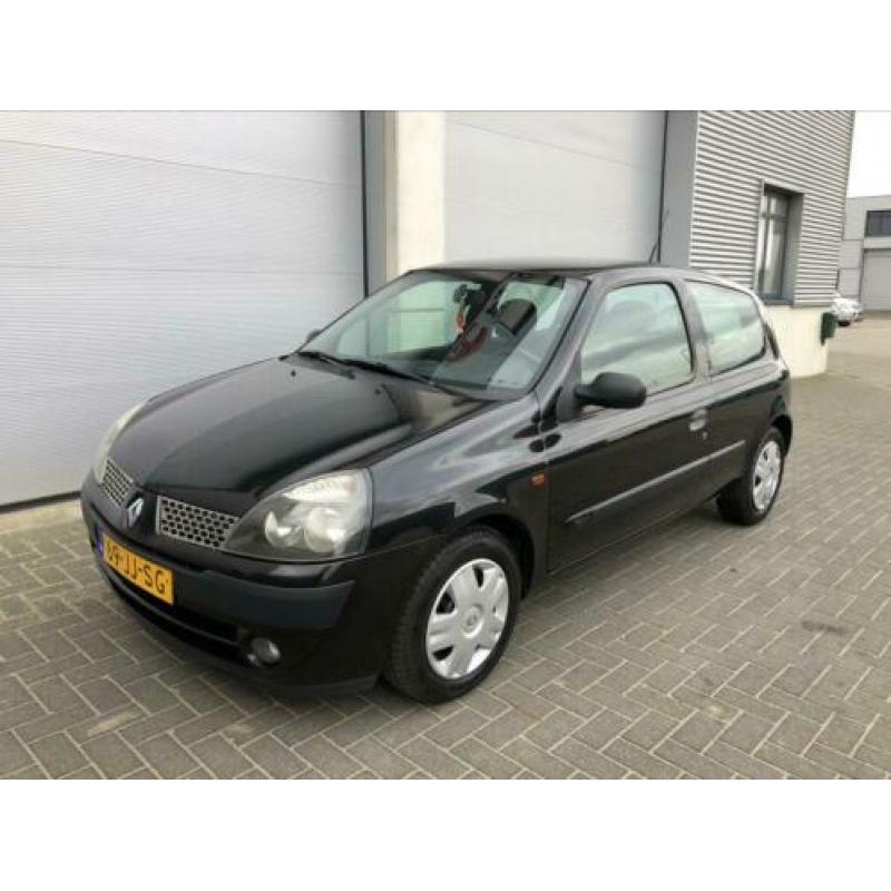 Renault Clio 1.2 16V 3DR 2005 2002 Zwart ELEK PAKKET, APK