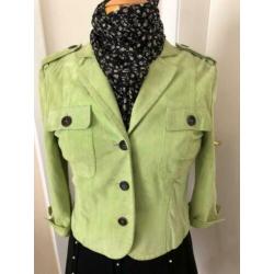 suede leren jasje Marccain maat N2 = 36