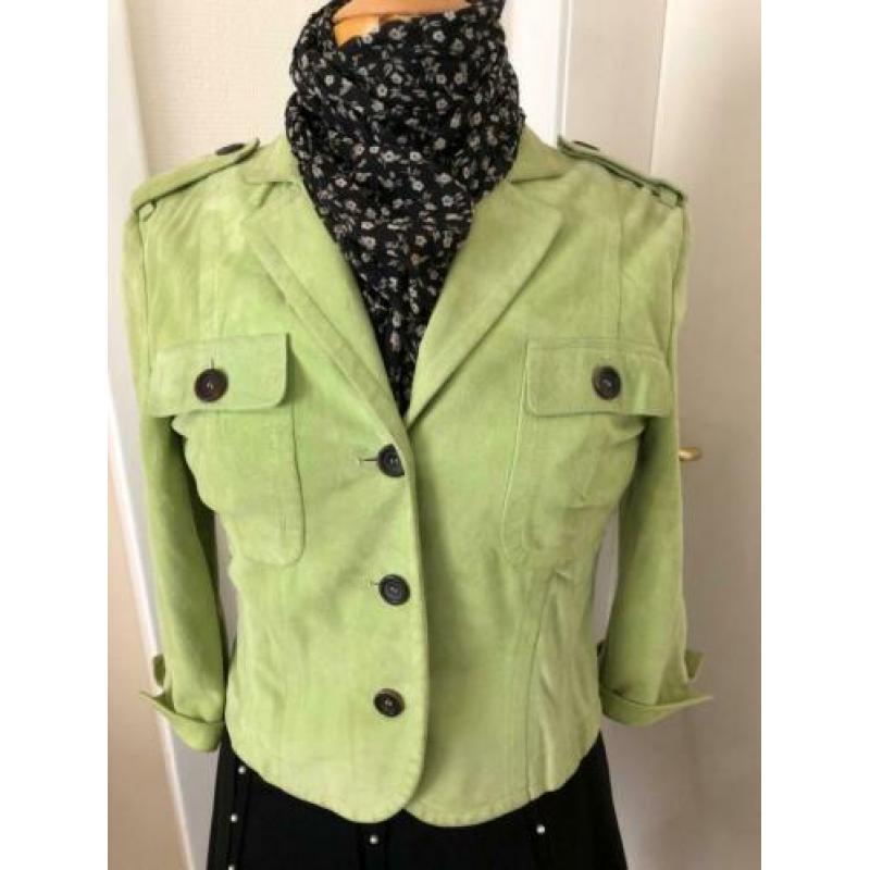 suede leren jasje Marccain maat N2 = 36