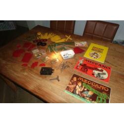 Partij met oud Meccano 3 oude boekjes + vintage magic motor