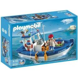 Zgan in doos : PLAYMOBIL vissersboot 5131