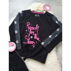 Maat 110 NIEUWE Meisjes Top met Legging setje BIRDS