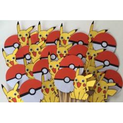 Pokemonfiguren voor traktatie, versiering of (naam)slinger
