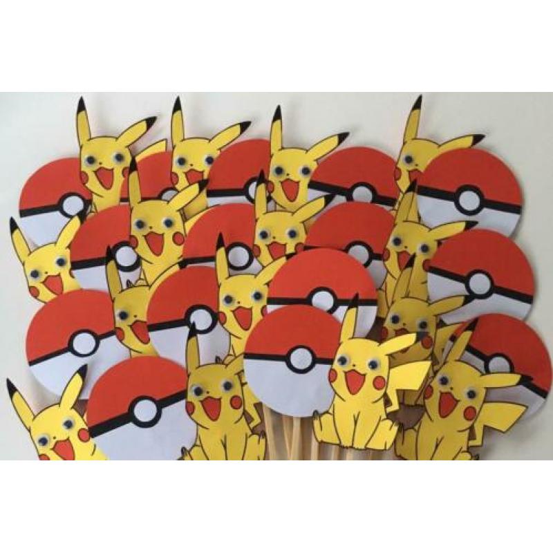 Pokemonfiguren voor traktatie, versiering of (naam)slinger