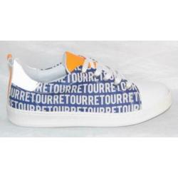 RETOUR maat 31 lerensneaker blauw/wit - gratis verzenden