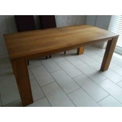 Eettafel blank eiken 180 bij 90cm