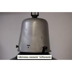 Zwarte emaille industriele lamp / fabriekslamp H38 D35