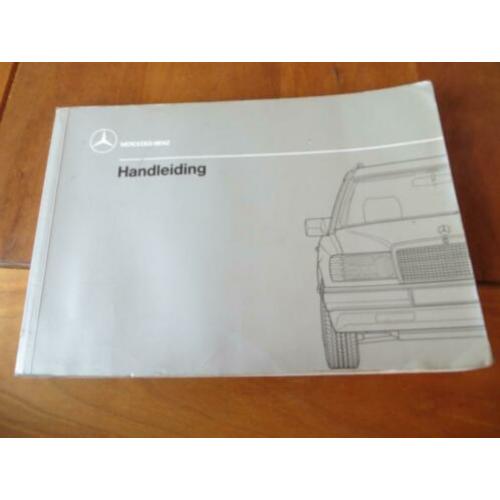 Instructieboek Mercedes T-serie W124 nieuw type 1989, mooi!
