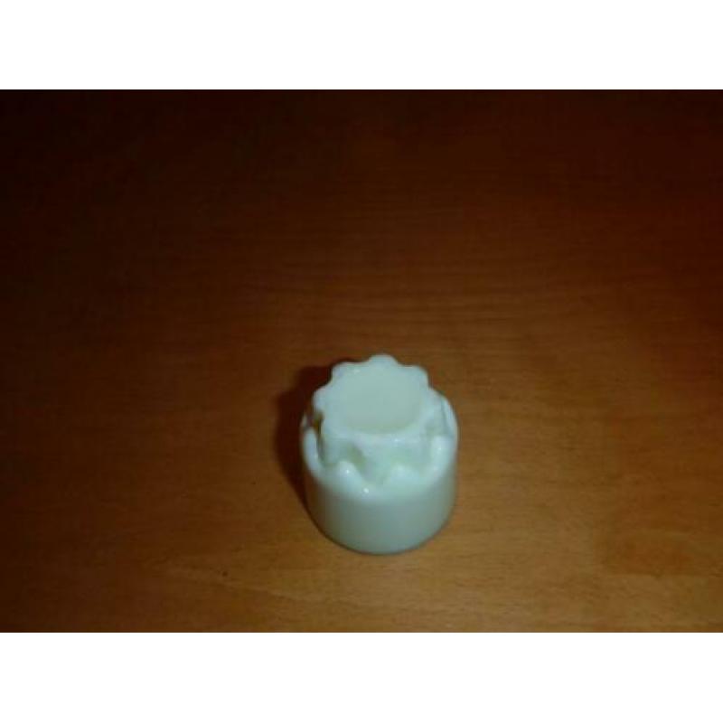 Vintage bloempot, Copier, geperst glas, 4 cm hoog