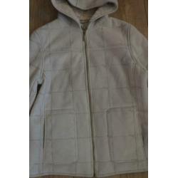 mg coats & jackets jas 42 voorjaar /najaars jas ecru lammy