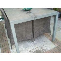 Te koop tuinset met 4 stoelen