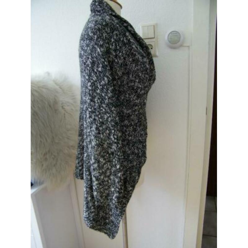 OBJECT Dames Vest Zwart / Wit Maat M