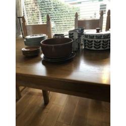 Boch Rambouillet vintage servies , bruin/ groen