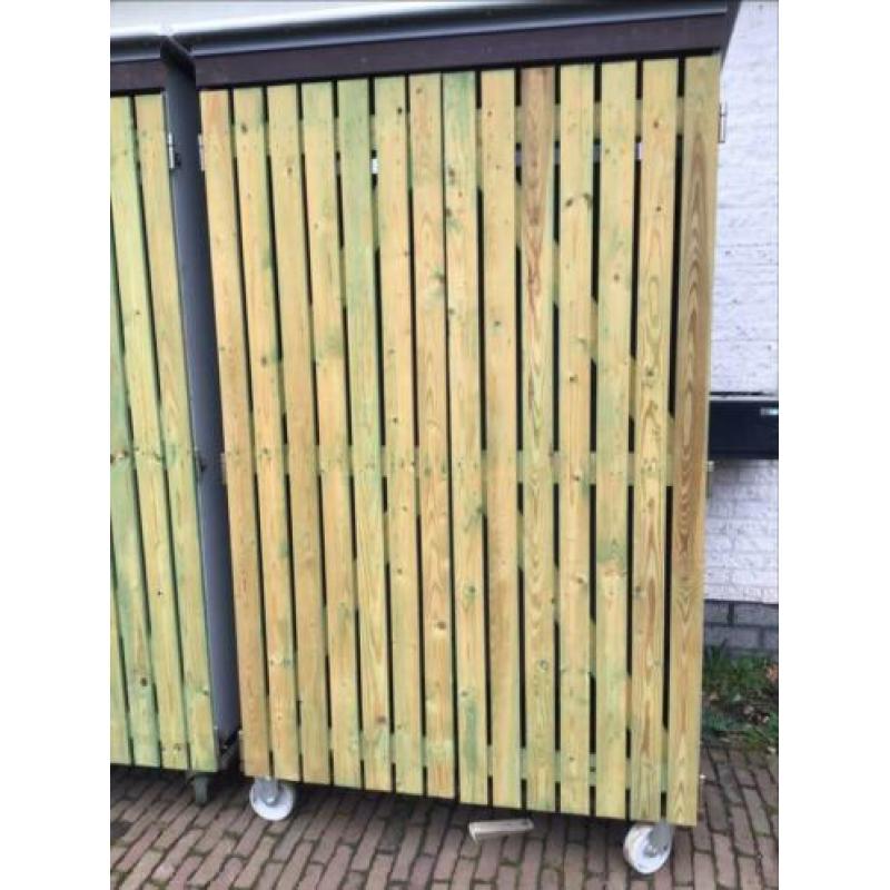 Verrijdbare tuinkasten voor haardhout