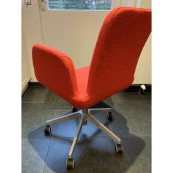 Nette bureaustoel, kleur rood