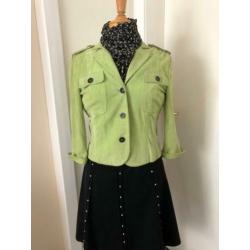 suede leren jasje Marccain maat N2 = 36