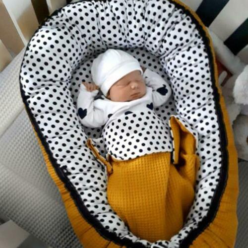 babynestje wafelstof oker voor baby (ook andere kleuren)