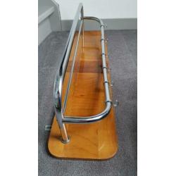 Vintage kapstok gispen stijl chroom hout