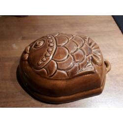 Vintage puddingvorm (paté-vorm) Frankrijk, Frans aardewerk