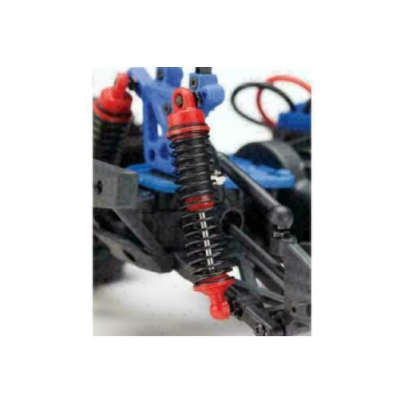 LaTrax Teton 1/18, brushed RTR rood met accu en 12v lader
