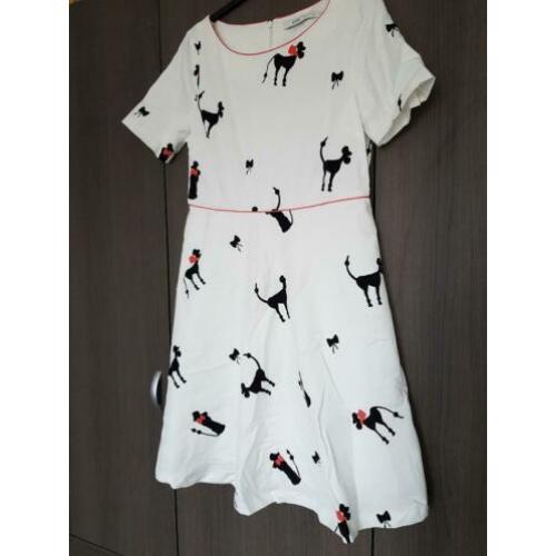 Nieuwe Sixties stijl jurk met poedels van Steps mt 40
