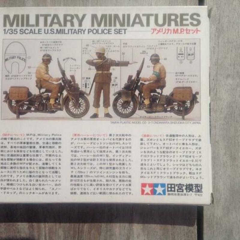 Harley WLA US military Police set Tamiya 1/35