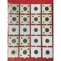 Complete Serie 2 Juliana Kwartjes ‘50 t/m ‘80 incl 2x ‘69V+H